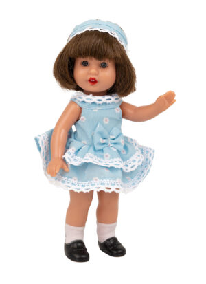 Mini Mariquita Pérez Vestido Celeste Flores